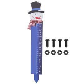 Snowflake Snow Gauge Outdoor 24 Inch Snowfall Measuring Gauge Winter Snowflake Metal Ruler for Yard Christmas Outdoor Decoration Gift