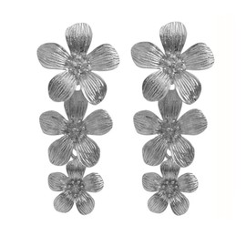 Bohemian Flower Earrings for Women 18K Gold Plated Large Statement Earrings Hypoallergenic Gold Vintage Chic Boho Wedding Jewelry