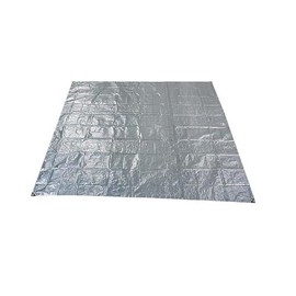 Captain Stag UB-3076 Picnic Rug, Multi-Purpose Rug, Silver Picnic Sheet, 103 x 103 inches (262 x 262 cm), 4.5 Tatami Mats, 12 Grommets Included, 6 Pins Included