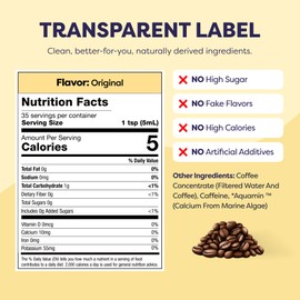 Coffee Concentrate - Cold Brew Coffee, Perfect for Hot or Iced Instant Coffees, Hot Drinks, Cold Brew Concentrate, 35 Servings – Original