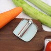 Alipis 4pcs Stainless Steel Finger Vegetable Peeler Ergonomic Design for