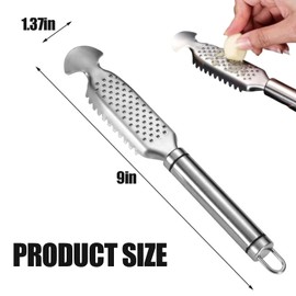 Qaestuan Fish Scaler Stainless Steel Fish Scaler Remover, Fish Scaler Remover, Fish Scaler Scraper, Fish Scaler Remover, Fish Scaler Tool for Kitchen