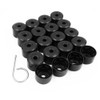 Saihisday Set of 20 Wheel Bolt Lug Nut Cover Cap