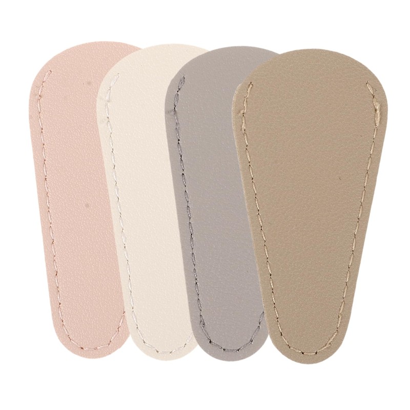 FOMIYES 4sets Manicure Scissor Covers Cuticle Tweezers Cap Nail Clippers