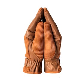 mustang eq Ladies Horse Riding Women's Gloves Equestrian Real Leather & Cotton Premium Quality in TAN (Medium)