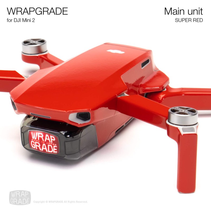 Wrapgrade Skin Sticker Set Compatible with DJI Mini 2 (Super