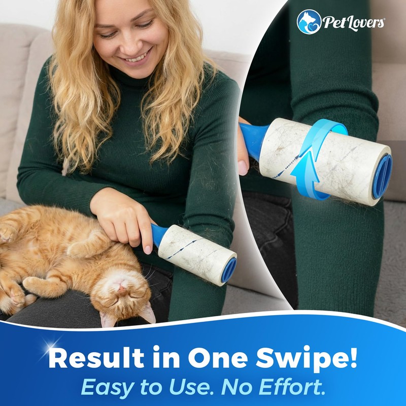 PetLovers Extra Sticky Lint Roller Value Set 270 Sheets for
