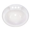 RecPro RV 20" x 17" Plastic Oval Bathroom Sink |