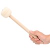 Eujgoov 2Pcs Wool Felt Wood Handle Drum Stick Drum Mallet