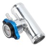 38mm/1.5in Inline Radiator Hose Filler Aluminum With Temperature Gauge for