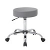 Boss Office Products Adjustable Upholstered Medical Stool in Grey