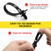 Biqing 30PCS Car Mount Wire Tie,Nylon Push Mount Cable Zip