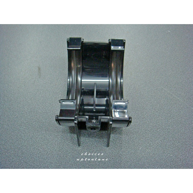 BLACK HALF ROUND 112MM GUTTERING FITTING(S) UNION JOINT BRACKET