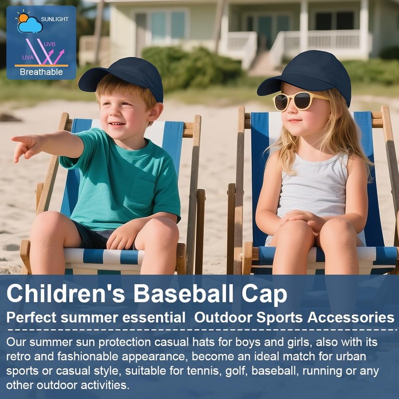 BSBUY Unisex Kinder Basecap Freizeit Baseball Cap Hut Mädchen Einstellbare