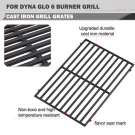 Oklagarden DGB610SSP DGF600SSP Grill Grates Replacement Parts for Dyna Glo Grill Replacement Parts 70-01-296 Dyna Glo 6 Burner Grill Parts Cooking Grates Replacement Searing Grates Parts