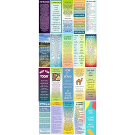 Alcoholics Anonymous/ 12 Step Recovery Laminated Bookmarks Set of 20-Sobriety Gifts for Men and Women 1 year Sobriety Gift Sober Anniversaries and Birthdays.
