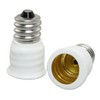 SQXBK 8PCS White E12 to E14 Adapter Converter Bulb Converter