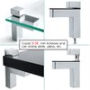 4 Pcs Adjustable Wood/Glass Floating Shelf Brackets Wall Mount, Polished