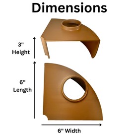 Reptile Corner Underground Cave Viewing Hide | Hognose Snake, Corn Snake & Leopard Gecko Hideout Reptile Habitat Tank Enrichment | Decor Decoration Accessories Supplies Toys Ornaments