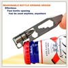 Titanium Pry Bar EDC Pry Tool with Bottle Opener Screwdriver