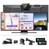 Largest 11.5" Portable Carplay Screen for Car, 4K Wireless Car