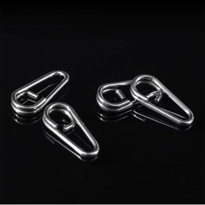 50pcs Quick Change Fishing Clips,50pcs Stainless Steel Carp Fishing Power