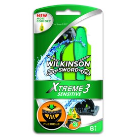 WILKINSON SWORD - Xtreme 3 for Men | Sensitive | 8 x Disposable Razors