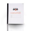 School Smart Stitched Cover Composition Book, No Margin, 8-1/2 x