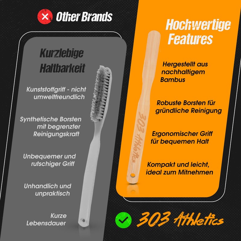 303 Climbing Brush - Sustainable Bamboo Climbing Brush for Chalk