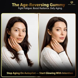 Nature's Blessing NAD+ Anti-Aging Gummies – Boost Cellular Repair, Brain Clarity & Radiant Skin – with Biotin, Collagen, Resveratrol, Vitamin D3, K2, Zinc & Keratin – Delicious Berry Bliss