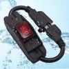 TWTADE 3 Prong Extension Cord with Inline Switch On/Off 14AWG