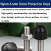 smseace 150pcs 6-Values Bolt and Nuts Protective Caps M4/M5/M6/M8/M10/M12 Bolt