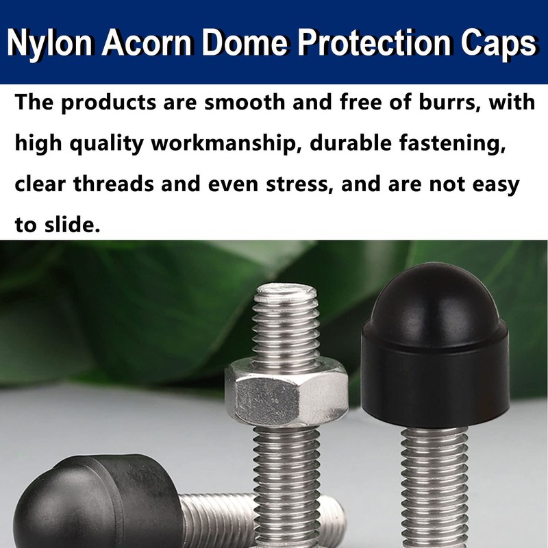smseace 150pcs 6-Values Bolt and Nuts Protective Caps M4/M5/M6/M8/M10/M12 Bolt