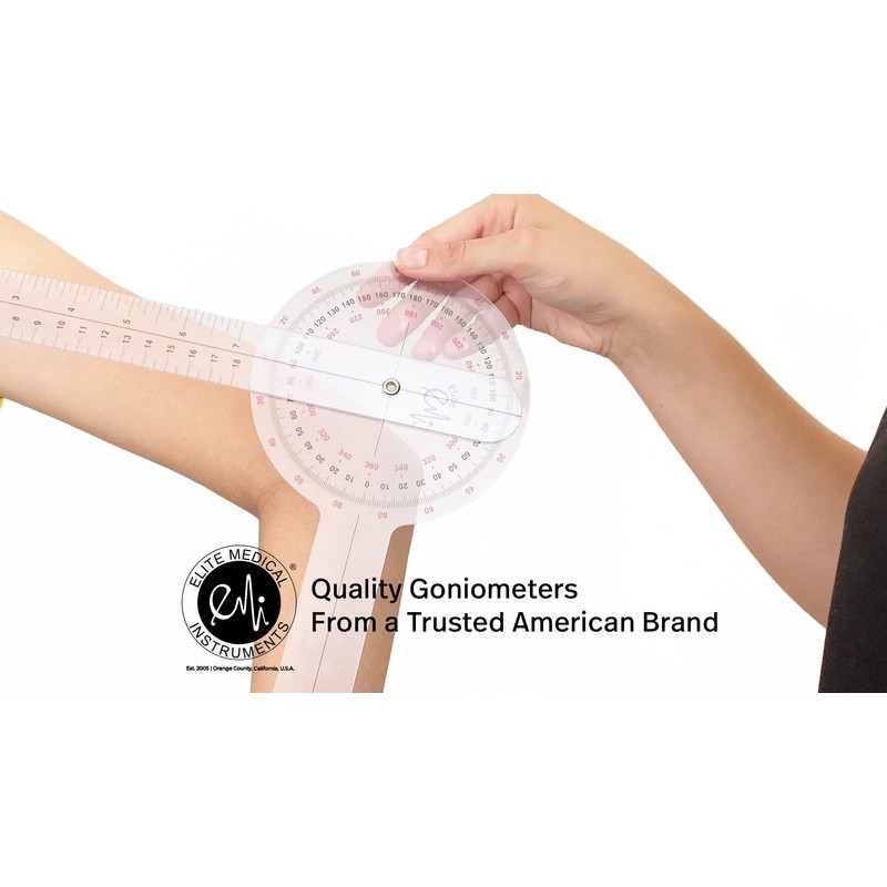 EMI Goniometer Set 12", 8", and 8" Spinal 3 Pieces