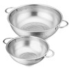 E-far 3QT & 5QT Colander Set of 2, Stainless Steel