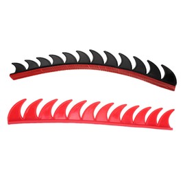 GRIRIW 2pcs Motorcycle Saw Blade Decor Motorcycle Decorative Fin Red Motorcycle Stickers Saw Blade for Motorcycle