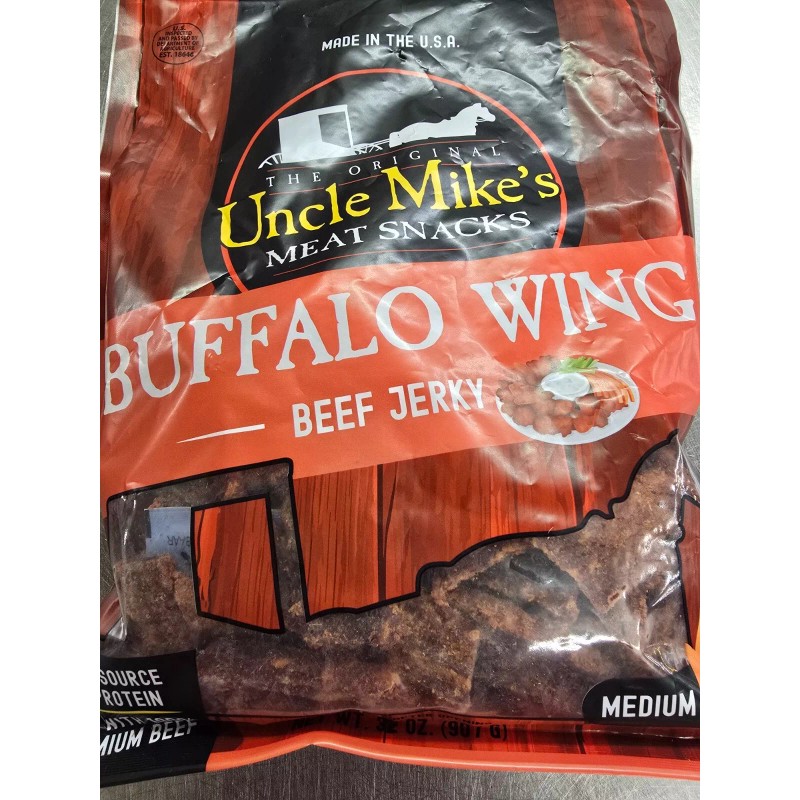Uncle Mike's Beef Jerky (2LB), 3 NEW Flavors - Black