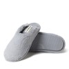 Dearfoams Womens Slide Slipper, Sleet , Large
