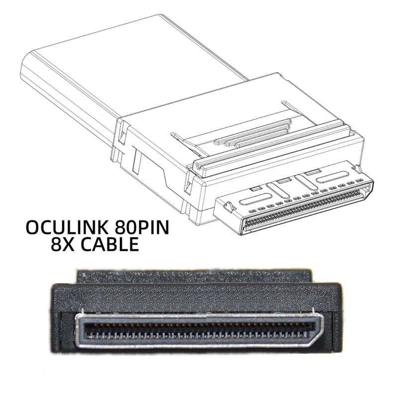 cablecc Oculink PCIe PCI-Express Data Active Cable SFF-8611 8i to