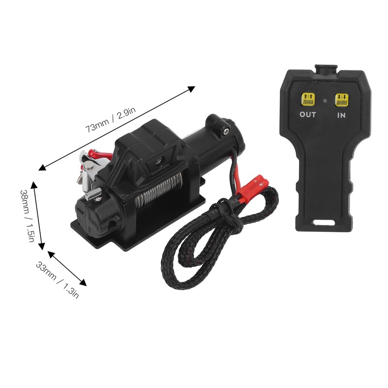 Automatic Winch with Handheld Remote Controler Single Motor Universal Winch