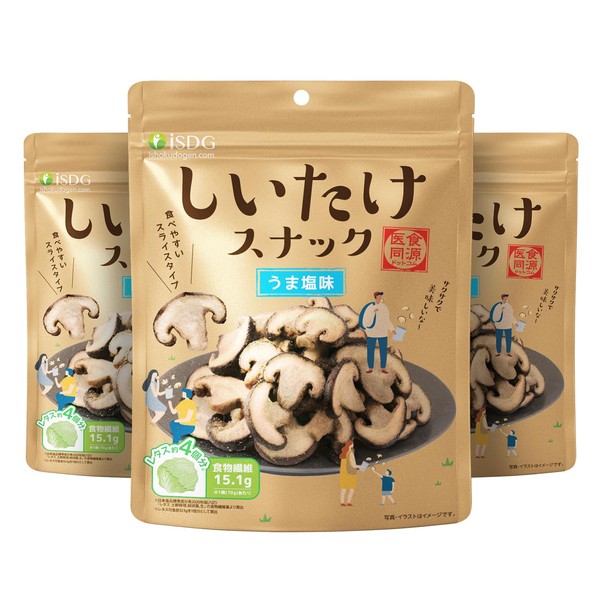 iSDG Shiitake Mushroom Snacks, Salted Sea Flavor, 1.2 oz (35