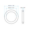 PATIKIL 25pcs Nitrile Rubber O-Ring 27mm Outside Diameter 23mm Inner