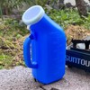 1.2L Blue Portable Men's Urinal Simple Urine Container for Patients Camping and Driving urine bag 5ea