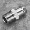 Thread Fitting, 1/2'' NPT 5/8'' Barb Chrome Metal Fitting Intake