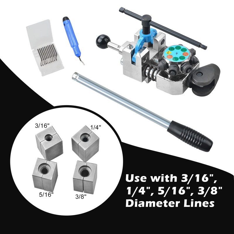 LainKeen Professional Brake Tube Line Flaring Tool 45 Degree Set,