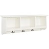 Crosley Furniture Brennan Entryway Storage Wall Shelf, with Coat Rack