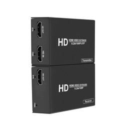 LinSeek Hdmi Over ethernet Extender Over cat5e/ Cat6/7 Upto 500 ft/150 m with Hdmi Local Loop Out, No Delay 1080p@60Hz Video hdmi Extender for TV