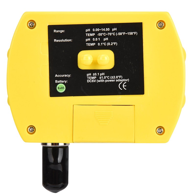 2-In-1 Portable High Precision Temperature PH Tester Meter Water Quality