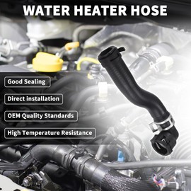 TUCKBOLD Water Heater Hose for Ford Escape High Sealing No.CV6Z18N345T | Engine Coolant Hose Black 1 Pcs for Ford Transit Connect