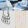 KR001 Key Ring with Multi-Ring Key Holder, One Touch, 4